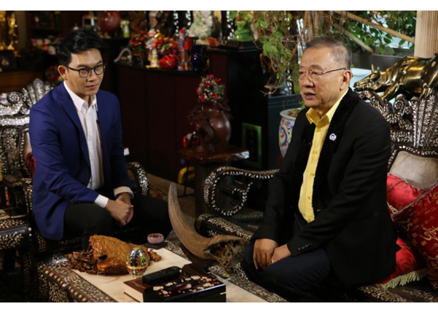 2018–05-21 泰国统促会王志民会长接受泰国中央电视台采访