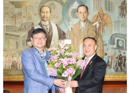 2020–08-08 李桂雄祝贺刘阿奈博士就任泰国高等教育、科研与创新部部长